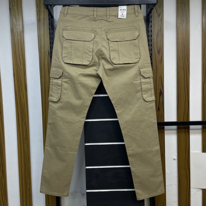 SLIM FIT CARGO PANT 2017461KHAKI