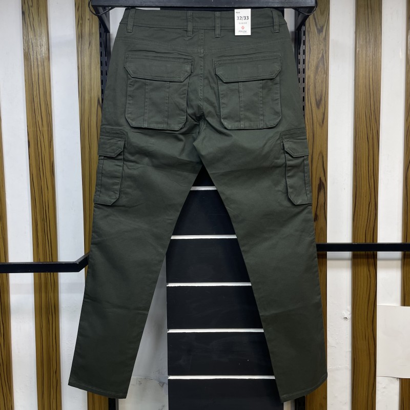 SLIM FIT CARGO PANT 2017458D OLIVE