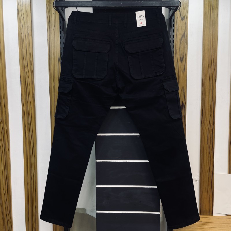 SLIM FIT CARGO PANT 2017444BLACK