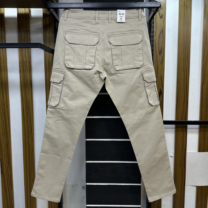 FOLLOW SLIM FIT CARGO 2017461L Beige