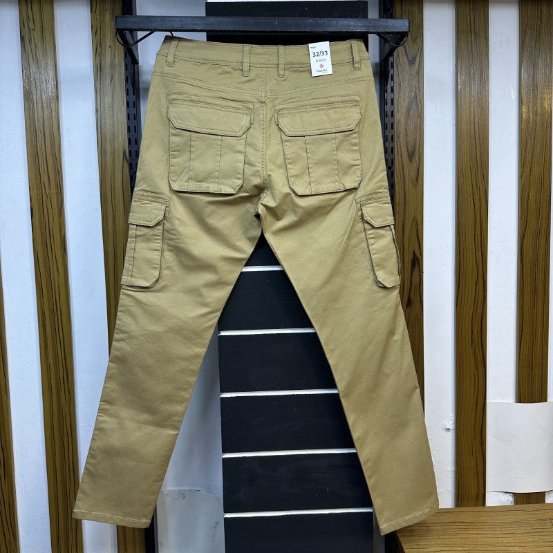 SLIM FIT CARGO PANT 2017444L KHAKI