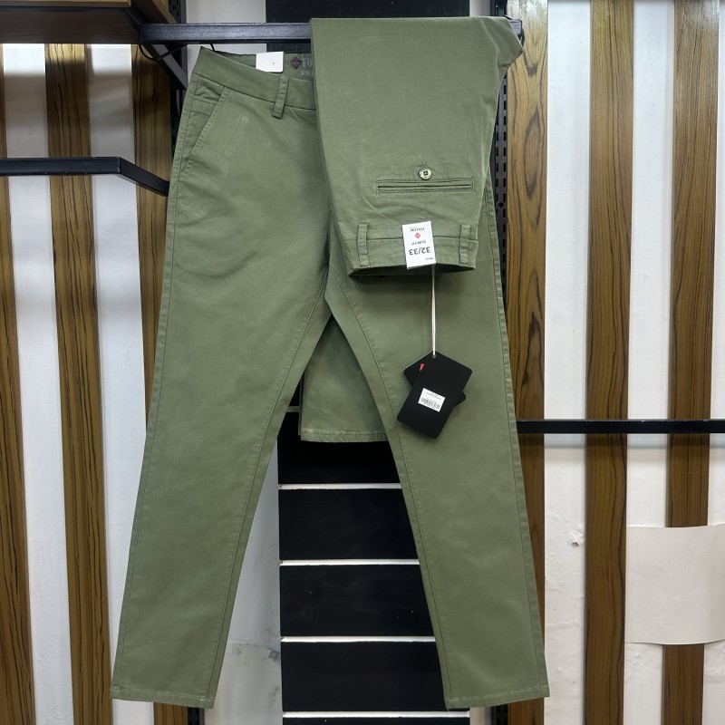 SLIM FIT GABARDINE 2017459l olive