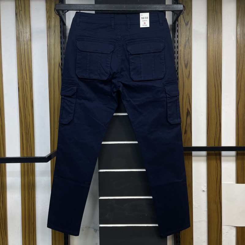 SLIM FIT CARGO PANT 2017458 NAVY