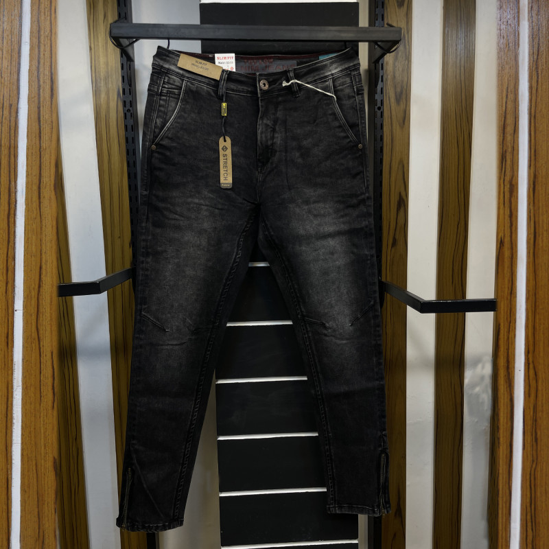 Premium Black Wash Denim Jeans 313L