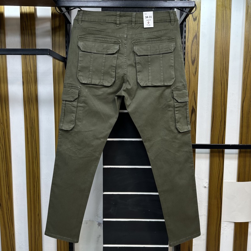 FOLLOW SLIM FIT CARGO 2017461 Olive