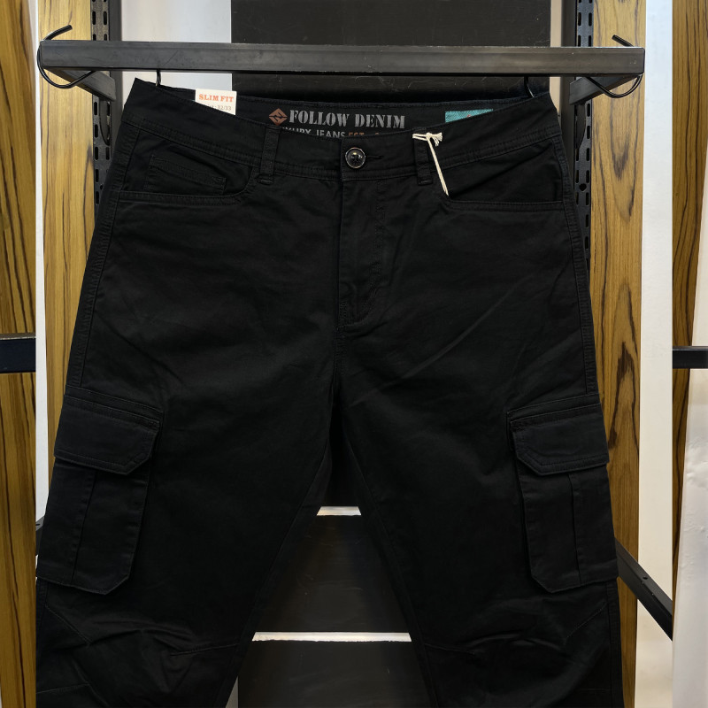 Premium 6 Pocket Cargo Pants 321 BLACK