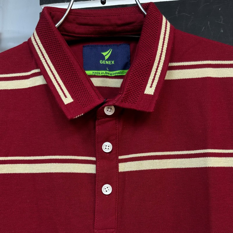 Luxury Yarn Dyeing PK Cotton Polo 2017PK24 Maroon