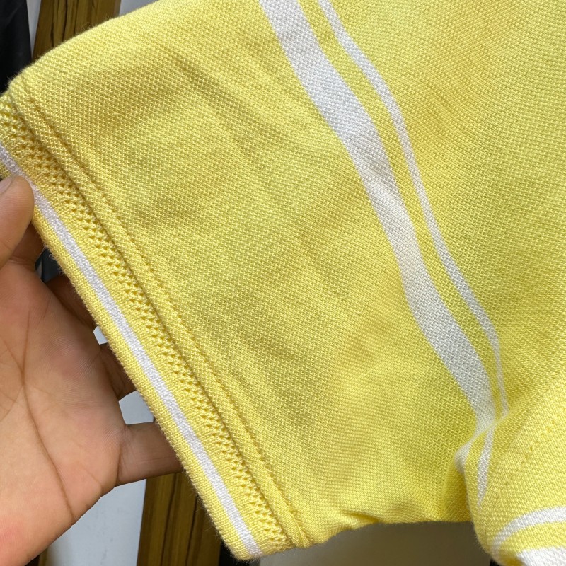 Luxury Yarn Dyeing PK Cotton Polo 2017PK24 Yellow