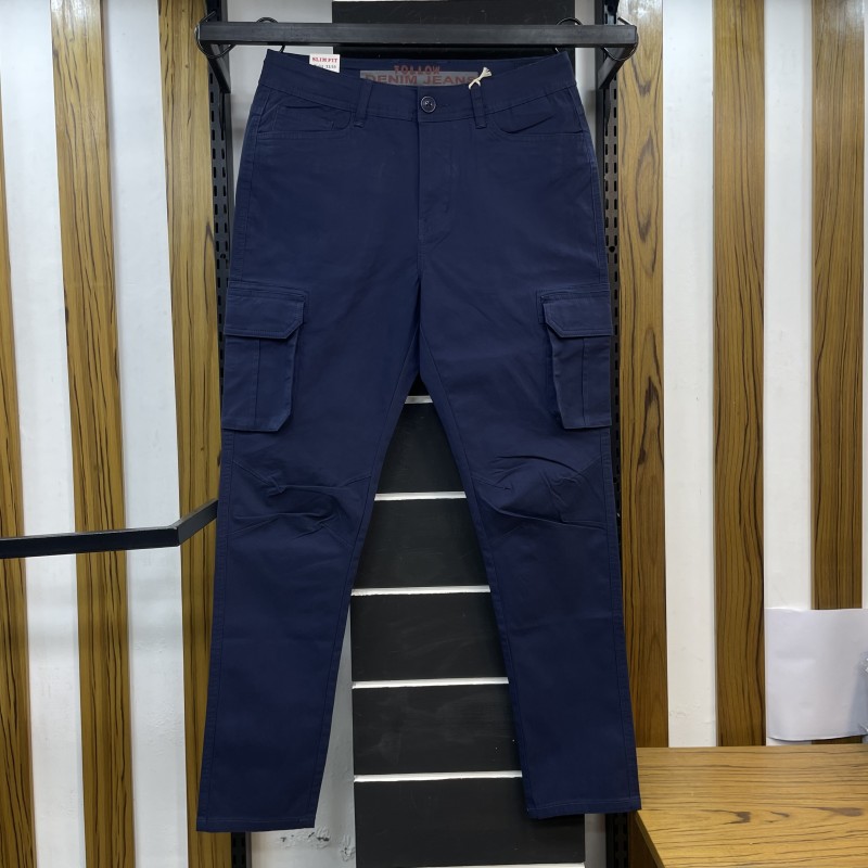 Premium - cargo pants navy –