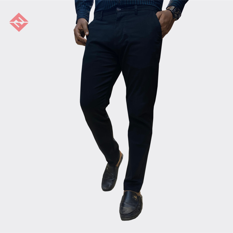 Men's Slim-Fit Chino Gabardine Pants 292 Black