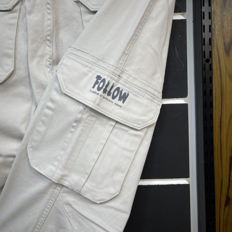 Premium 6 Pocket Cargo Pants 233L Off White