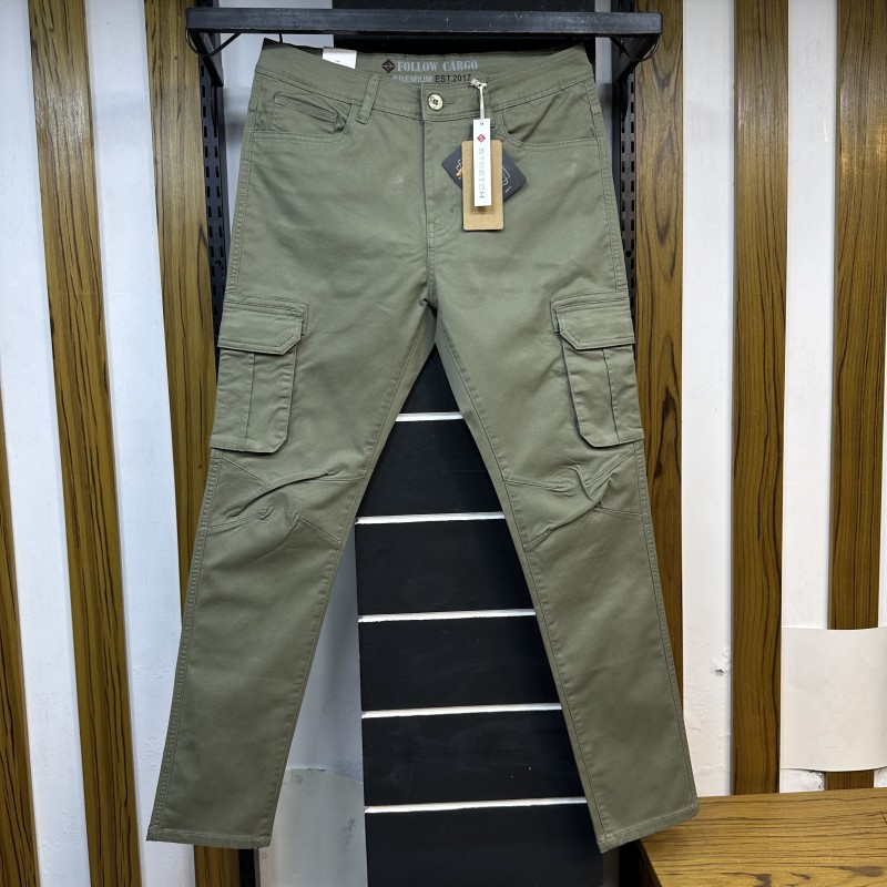 SLIM FIT CARGO PANT 2017444L OLIVE