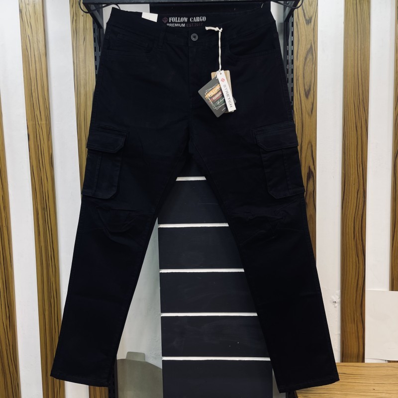 SLIM FIT CARGO PANT 2017444BLACK