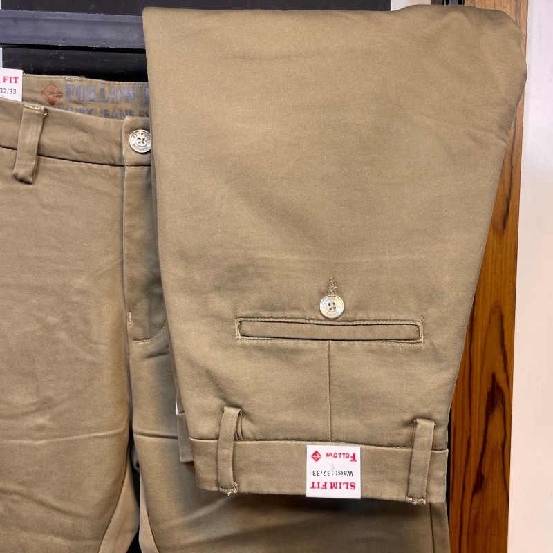 Luxury Gabardine Pants 320 khaki