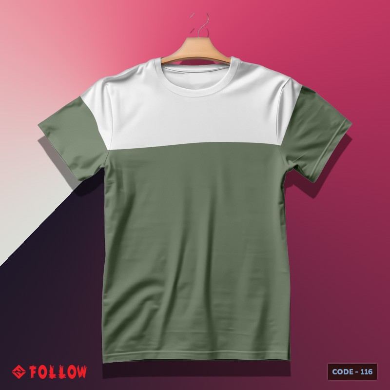 Fashionable Cotton T-Shirt T116 (Olive)