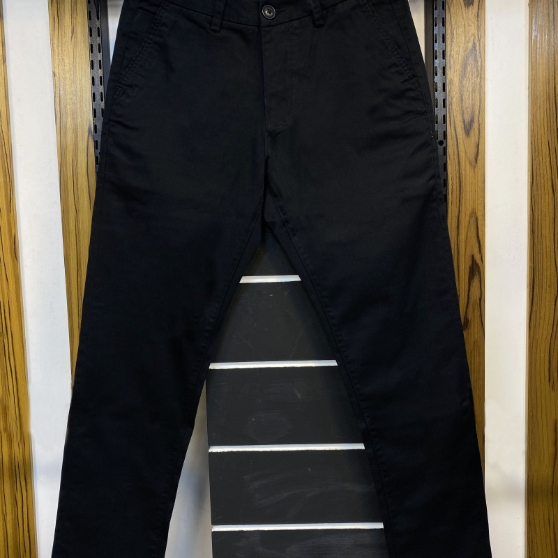 Men's Slim-Fit Regular Gabardine Pants Black 292